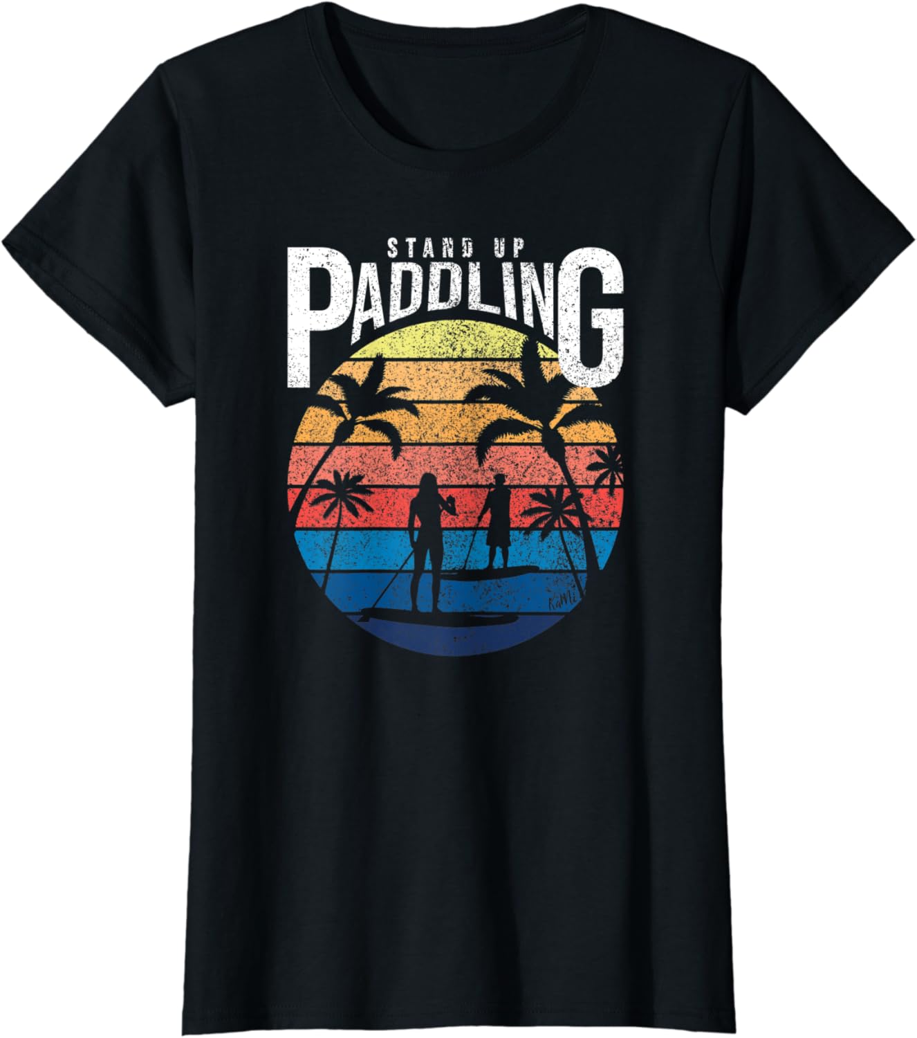 Damen Shirt Stand Up Paddling Frauen Stand Up Paddle SUP TShirt Amazon.de Fashion